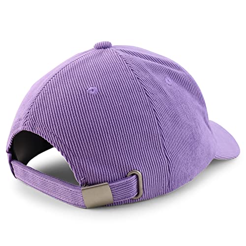 Trendy Apparel Shop Polyester Corduroy Structured Baseball Cap Dad Hat