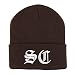 Trendy Apparel Shop South Carolina SC Old English Embroidered Long Cuff Beanie