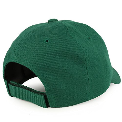 Trendy Apparel Shop Plain Structured Crown Adjustable Baseball Cap
