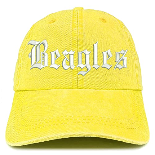 Trendy Apparel Shop Old English Beagles Washed Pigment Dyed Baseball Cap
