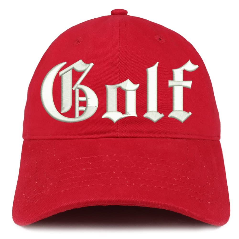 Trendy Apparel Shop Old English Golf Low Profile Soft Cotton Baseball Cap