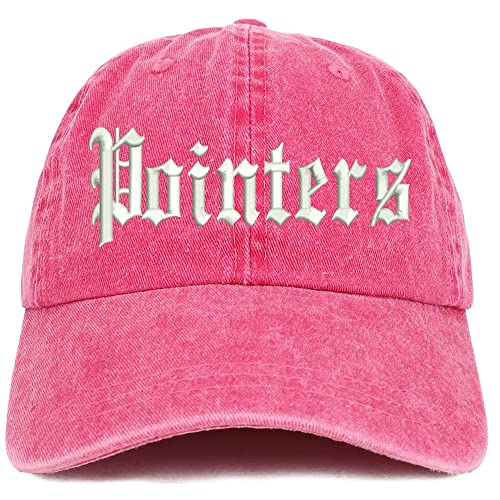 Trendy Apparel Shop Old English Pointers Washed Pigment Dyed Baseball Cap