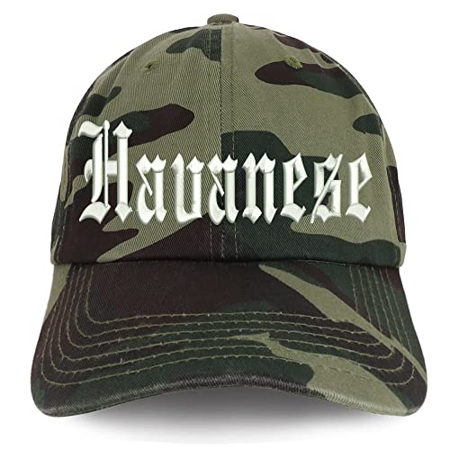 Trendy Apparel Shop Old English Havanese Low Profile Soft Cotton Baseball Cap