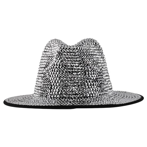 Trendy Apparel Shop Rhinestone Studded Bling Western Cowboy Cowgirl Hat
