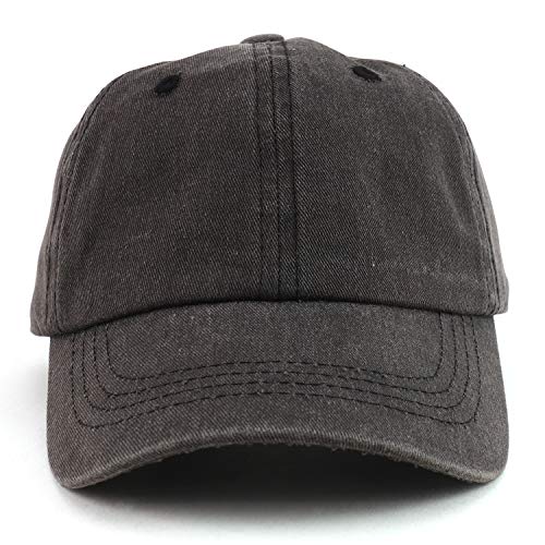 Trendy Apparel Shop Youth Unstructured Pigment Dyed Washed Baseball Cap