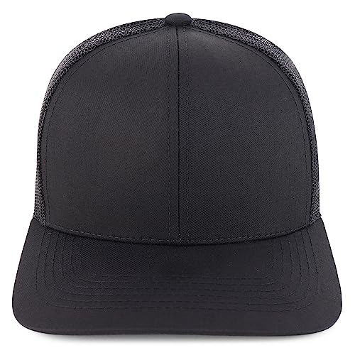 Trendy Apparel Shop Structured High Profile 6 Panel Mesh Trucker Baseball Cap