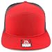 Trendy Apparel Shop Structured High Profile 7 Panel Flat Bill Mesh Back Snapback Cap