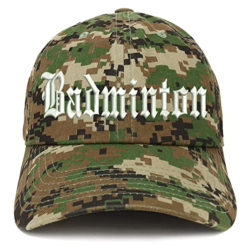 Trendy Apparel Shop Old English Badminton Low Profile Soft Cotton Baseball Cap