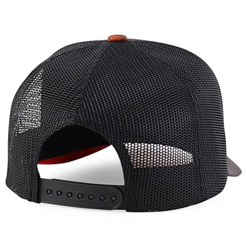 Trendy Apparel Shop 5 Panel Structured Crown Curved Bill Trucker Cap