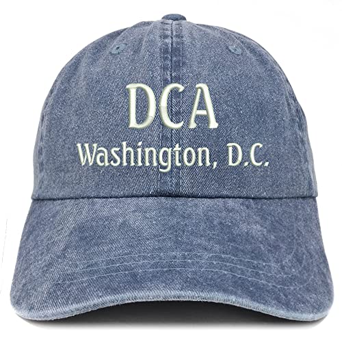 Trendy Apparel Shop DCA Washington DC Embroidered Pigment Dyed Washed Baseball Cap
