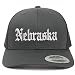 Trendy Apparel Shop Nebraska State Old English 6 Panel Trucker Mesh Cap