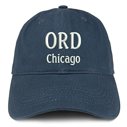 Trendy Apparel Shop ORD Chicago Low Profile Soft Cotton Baseball Cap