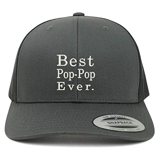 Trendy Apparel Shop Flexfit Best Pop Pop Ever Retro Trucker Mesh Cap