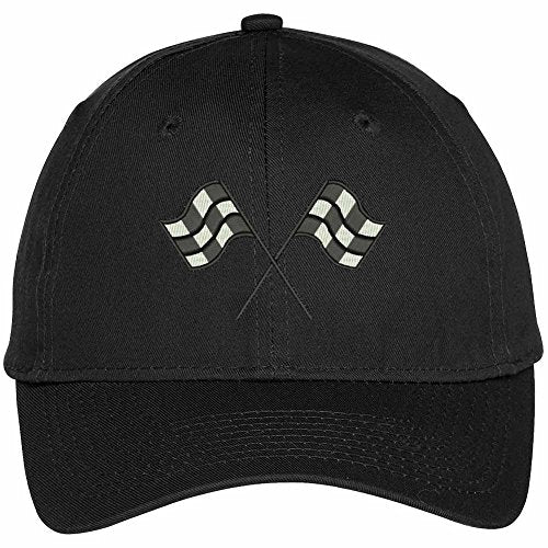 Trendy Apparel Shop Racing Flag Embroidered Dad Hats Baseball Cap