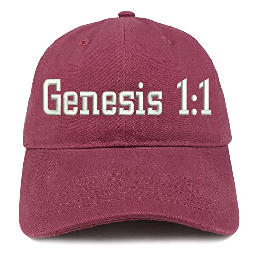 Trendy Apparel Shop Genesis 1:1 Low Profile Soft Cotton Baseball Cap