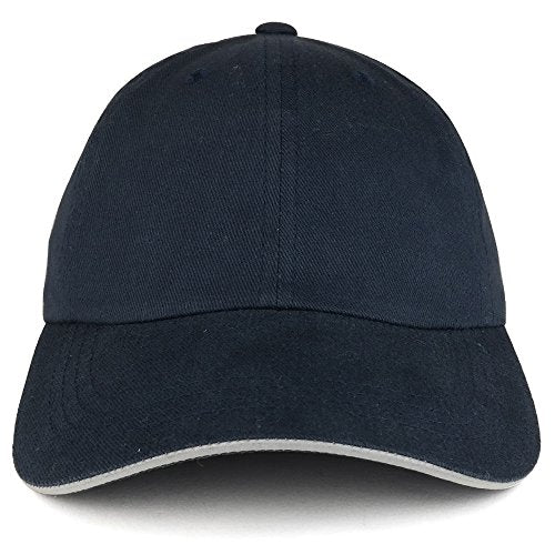 Trendy Apparel Shop Safety Reflective Striped Sandwich Billed Unstructured Cotton Baseball Cap