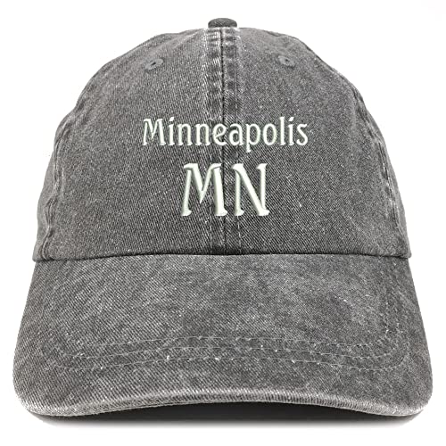 Trendy Apparel Shop Minneapolis MN Embroidered Pigment Dyed Washed Baseball Cap