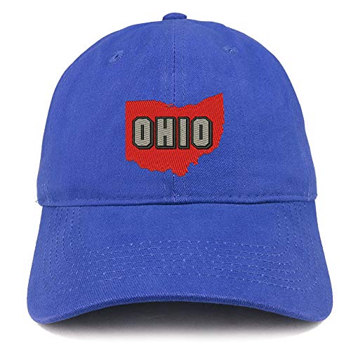 Trendy Apparel Shop Ohio State Embroidered Unstructured Cotton Dad Hat