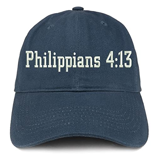 Trendy Apparel Shop Philippians 4:13 Low Profile Soft Cotton Baseball Cap