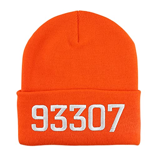 Trendy Apparel Shop 93307 Bakersfield CA Old English Embroidered Long Cuff Beanie