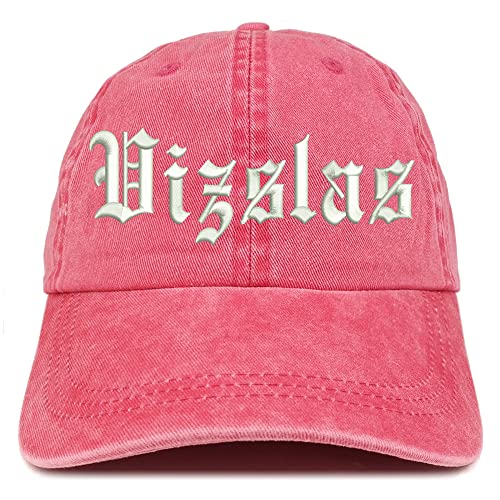 Trendy Apparel Shop Old English Vizslas Washed Pigment Dyed Baseball Cap