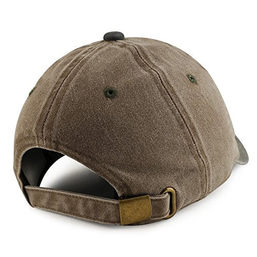 Trendy Apparel Shop Burger Patch Pigment Dyed Cotton Twill Unstructured Dad Hat