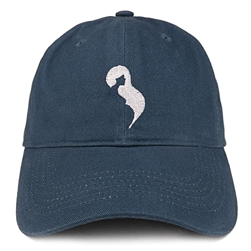 Trendy Apparel Shop Pregenant Mom Silhouette Embroidered Low Profile Soft Cotton Baseball Cap