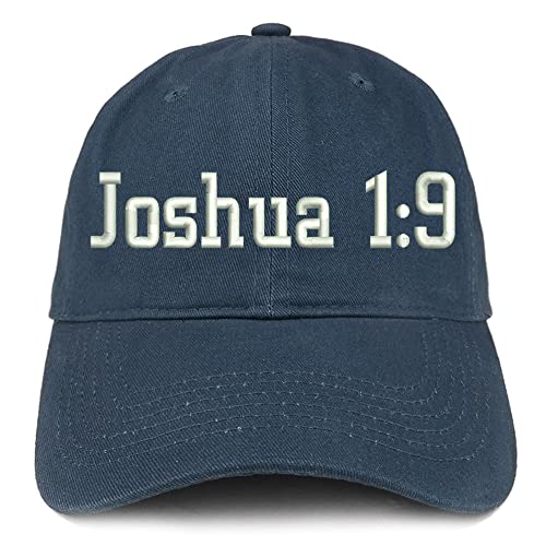Trendy Apparel Shop Joshua 1:9 Low Profile Soft Cotton Baseball Cap