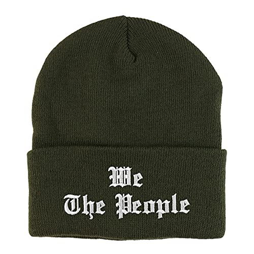 Trendy Apparel Shop We The People Old English Embroidered Long Cuff Beanie
