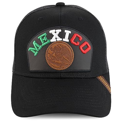 Trendy Apparel Shop Mexico 3D Patch Structured Mesh Snapback Baseball Cap