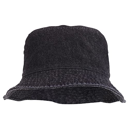 Trendy Apparel Shop Unisex Cotton Short Brim Crusher Bucker Hat