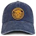 Trendy Apparel Shop Guerrero Mexico Gold Embroidered Patch Pigment Dyed Washed Baseball Cap
