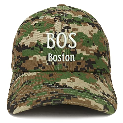 Trendy Apparel Shop BOS Boston Low Profile Soft Cotton Baseball Cap