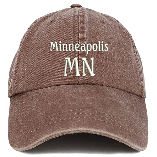 Trendy Apparel Shop Minneapolis MN Embroidered Pigment Dyed Washed Baseball Cap