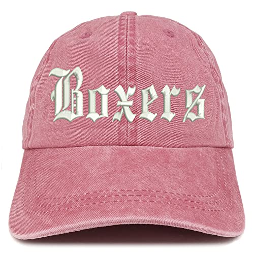 Trendy Apparel Shop Old English Boxers Washed Pigment Dyed Baseball Cap