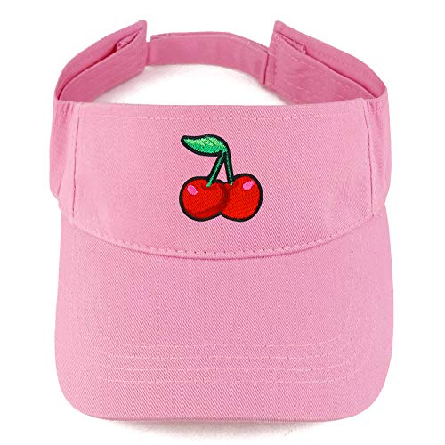 Trendy Apparel Shop Cherry Patch Cotton Summer Visor Cap