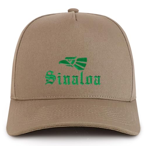 Trendy Apparel Shop Sinaloa City of Mexico Embroidered 5 Panel Structured Baseball Cap