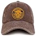 Trendy Apparel Shop Guerrero Mexico Gold Embroidered Patch Pigment Dyed Washed Baseball Cap