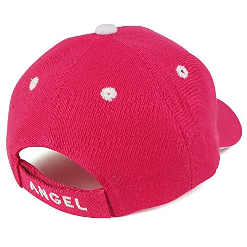 Trendy Apparel Shop Infant Size Angel 3D Embroidered Adjustable Baseball Cap