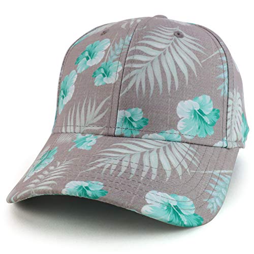 Trendy Apparel Shop Tropical Printed High Profile Structured Baseball Cap