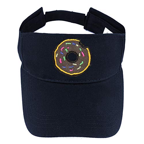Trendy Apparel Shop Donut Patch Cotton Summer Visor Cap