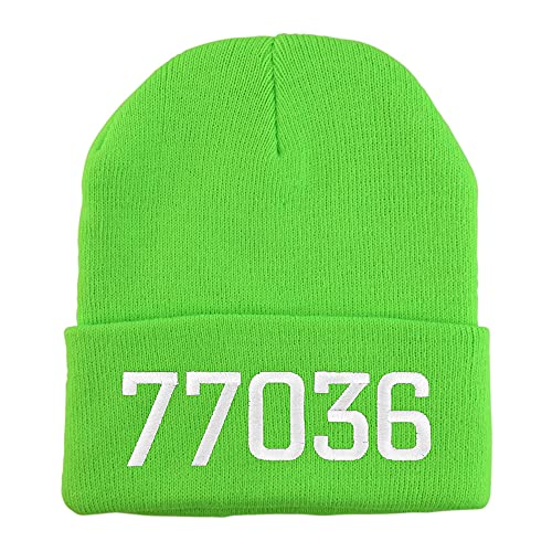 Trendy Apparel Shop 77036 Houston TX Old English Embroidered Long Cuff Beanie