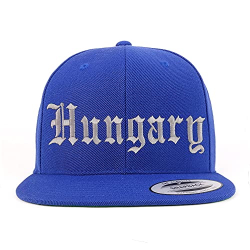 Trendy Apparel Shop Hungary Old English Embroidered Flatbill Snapback