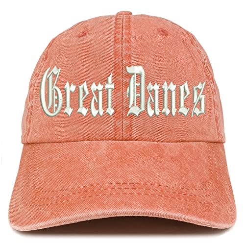 Trendy Apparel Shop Old English Great Danes Washed Pigment Dyed Baseball Cap