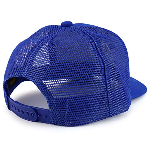 Trendy Apparel Shop Low Profile Two Tone Mesh Back Trucker Baseball Cap