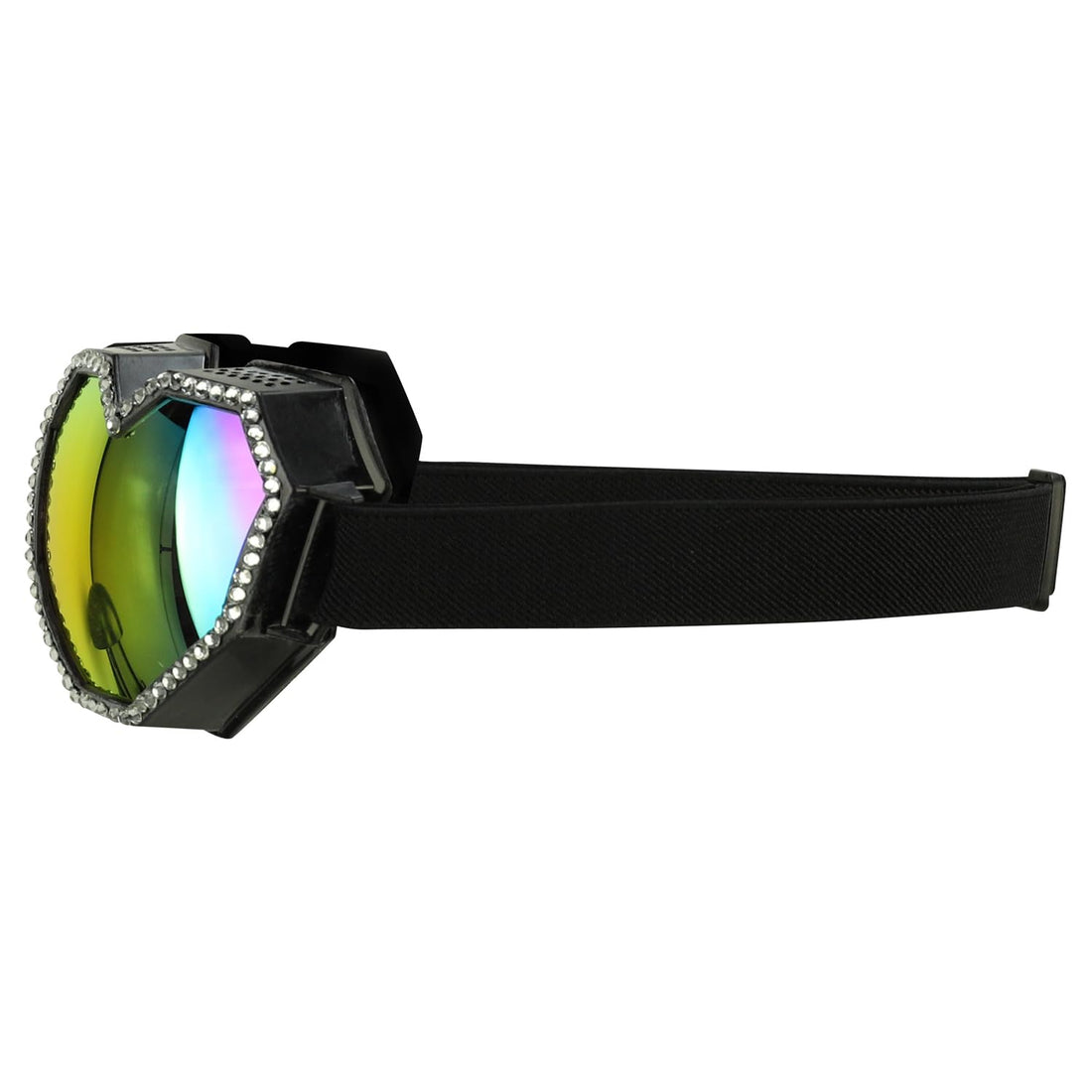 Trendy Apparel Shop Bling Rhinestone Festival Rave Goggles