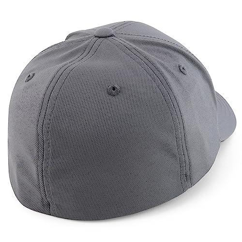 Trendy Apparel Shop Oversize XXL Classic Structured 6 Panel Curved Bill Stretchy Fitted Ball Cap
