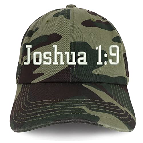 Trendy Apparel Shop Joshua 1:9 Low Profile Soft Cotton Baseball Cap