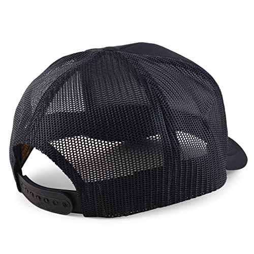 Trendy Apparel Shop XXL Oversize Curved Visor Foam Trucker Snapback Cap