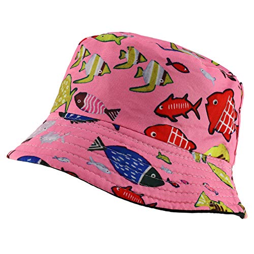 Trendy Apparel Shop Short Brim Kid's Summer Bucket Hat